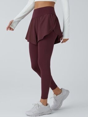 Halara Breezeful High Waisted 2-in-1 Skort Leggings Reflective Dots Pocket M